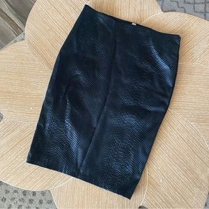 Bailey44 Bodycon Snakeskin Skirt, EUC